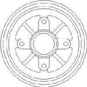 Abtex Brake Drum Assembly Rear fits Citroën Ax 1987-1997 1.4