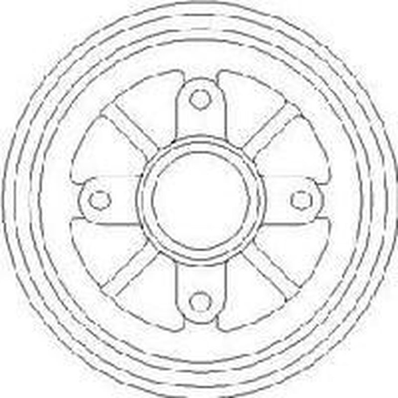 Abtex Brake Drum Assembly Rear fits Citroën Ax 1987-1997 1.4
