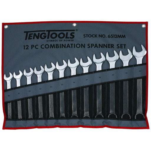 Teng Tools Combination Spanner Set 20-32 mm Tool Roll 12 Pieces Teng Tools - Dynamic Drive