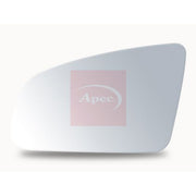 Apec Exterior Wing Mirror Glass Left fits Audi A3 2003-2013 1.6 1.9 2.0 3.2