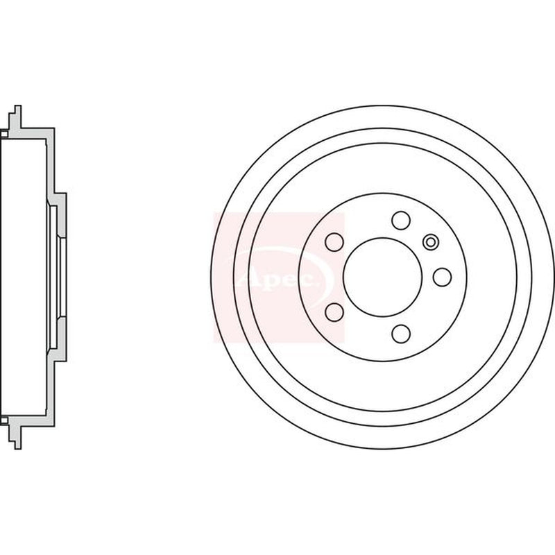 Apec Brake Drum Assembly Rear fits Skoda Octavia I 1996-2010 1.4 1.6 1.9