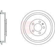 Apec Brake Drum Assembly Rear DRM9169