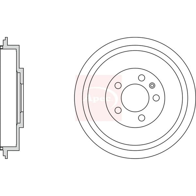 Apec Brake Drum Assembly Rear DRM9169