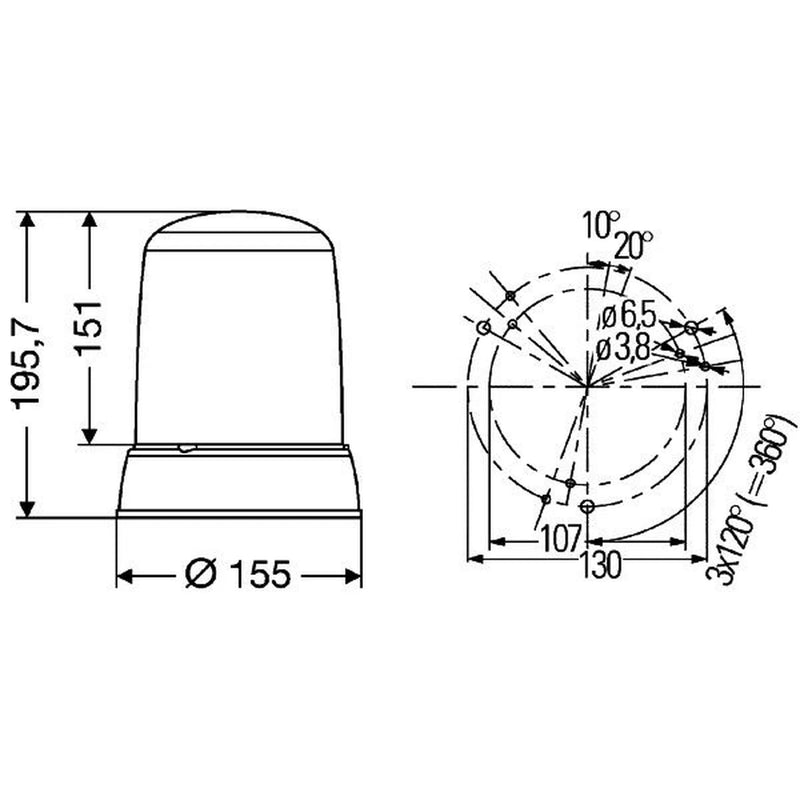 Hella Strobe-Type Beacon High