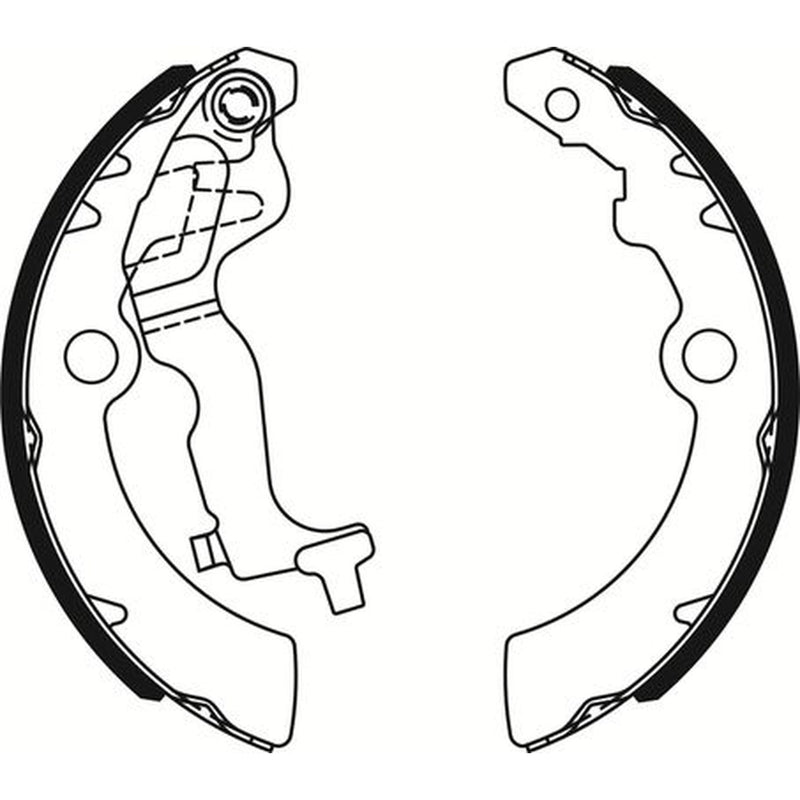 Abtex Brake Shoe Set Axle Kit fits Nissan Pixo 2009 on 1.0