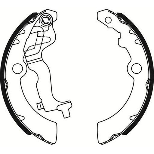 Abtex Brake Shoe Set Axle Kit fits Nissan Pixo 2009 on 1.0