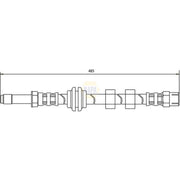 NAPA Brake Hydraulic Hose Line Front fits Seat Cordoba 1993-2002