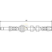 NAPA Brake Hydraulic Hose Line Front NBH1212