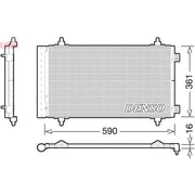 Denso Air Conditioning Condenser DCN21018