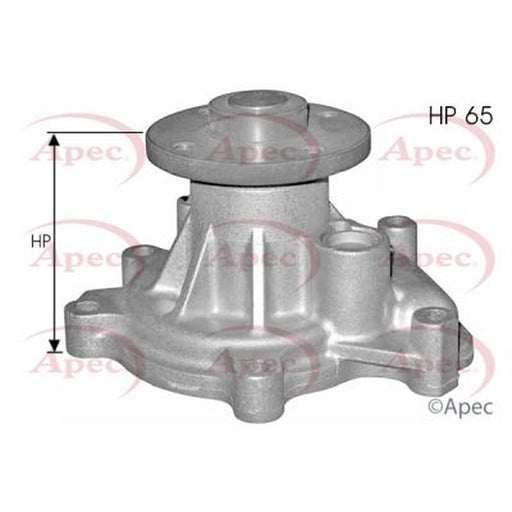Apec Engine Cooling Water Pump fits Toyota Yaris/Vitz 1999-2012 1.0 1.3