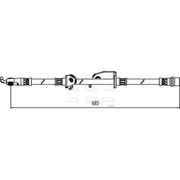 Apec Brake Hydraulic Hose Line Front Right HOS4073