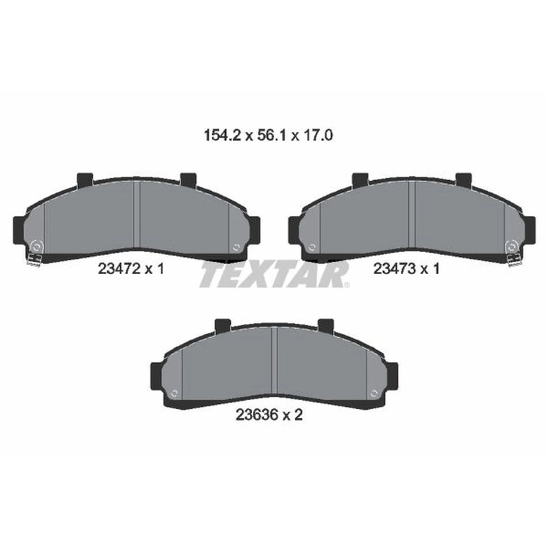 Textar Front Brake Pad Set 2347201