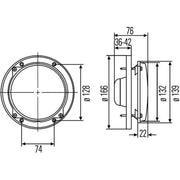 Hella Headlight Headlamp H4 Left