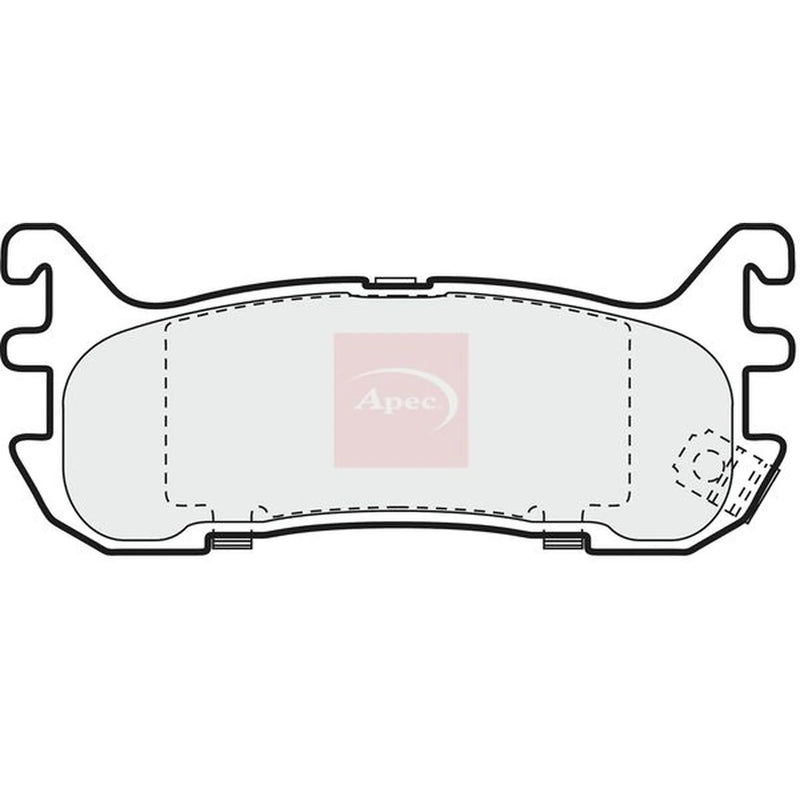 Apec Rear Brake Pad Set PAD887