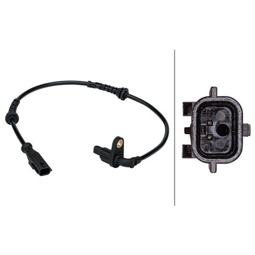 Hella ABS Wheel Speed Sensor Rear fits Dacia Logan 2004-2012 1.2 1.4 1.5 1.6