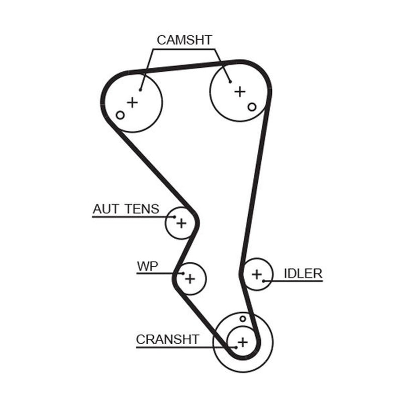 Gates Timing Belt Cambelt 137 Teeth fits Citroën Xsara 1998-2005 2.0