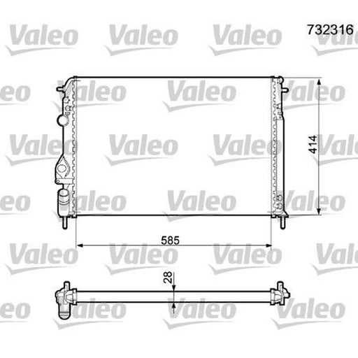 Valeo Engine Radiator 732316