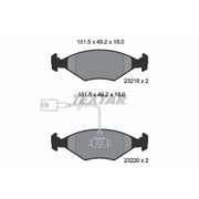 Textar Front Brake Pad Set 2321801