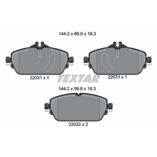 Textar Front Brake Pad Set 2203101