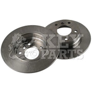 Key Parts 2 x Solid Brake Discs fits BMW 1 2004-2011