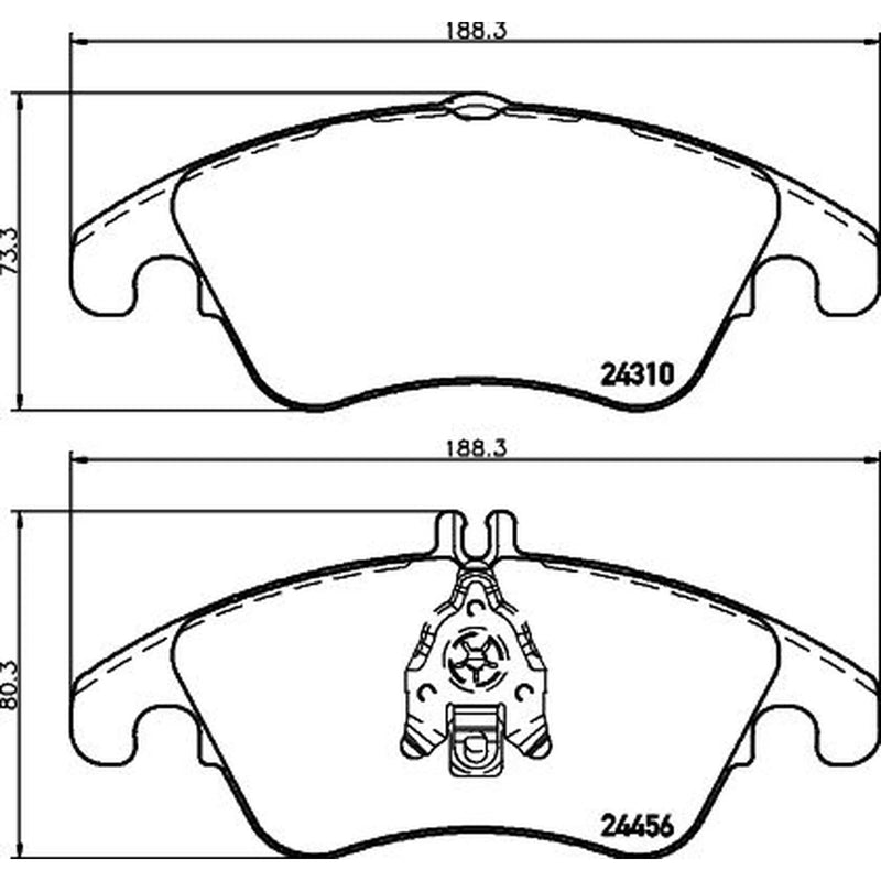 Mintex Front & Rear Brake Discs & Pads fits Mercedes-Benz E-Class 2009-2016