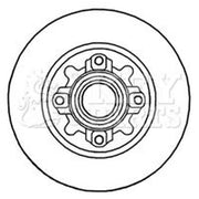 Key Parts Front & Rear Brake Discs & Pads fits Peugeot 308 Sw I 2007-2014 2.0