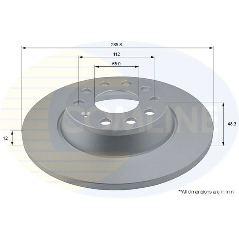Comline Front & Rear Brake Discs & Pads fits VW Sharan 2010-2022 1.4 2.0