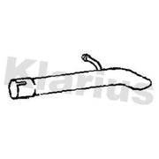 Klarius Exhaust Pipe OD fits Ford Transit Connect V408 Box Body/Mpv 2018 on 1.5