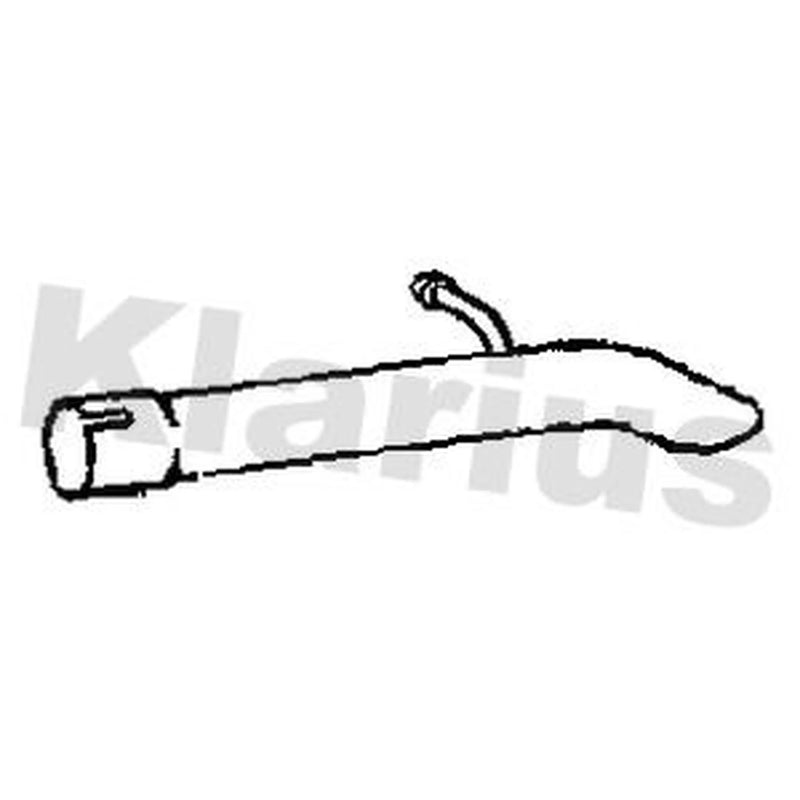 Klarius Exhaust Pipe OD fits Ford Transit Connect V408 Box Body/Mpv 2018 on 1.5