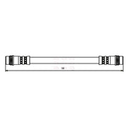 Apec Brake Hydraulic Hose Line Rear fits Renault Clio 1998-2016