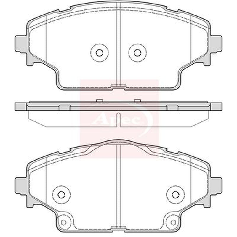 Apec Front Brake Pad Set fits DS DS 9 2020-2022 1.6