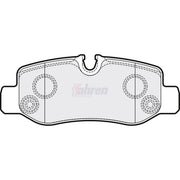 Fahren Rear Brake Pad Set FBP3765