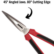 Teng Tools Bent Long Nose Plier TPR Grip 210mm Teng Tools - Dynamic Drive