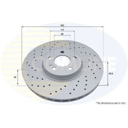 Comline Front / & Rear / Brake Discs & Pads fits Mercedes-Benz Glc 2015-2023