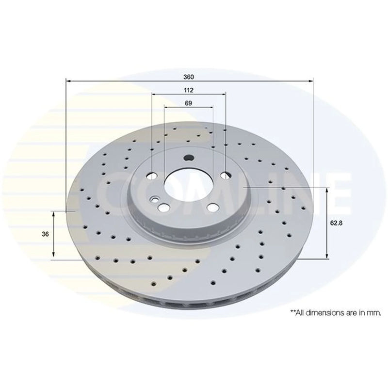 Comline Front / & Rear / Brake Discs & Pads fits Mercedes-Benz Glc 2015-2023