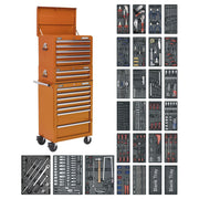 Tool Chest Combination 14 Drawer with 1179pc Tool Kit - Orange Sealey - NN4 Online