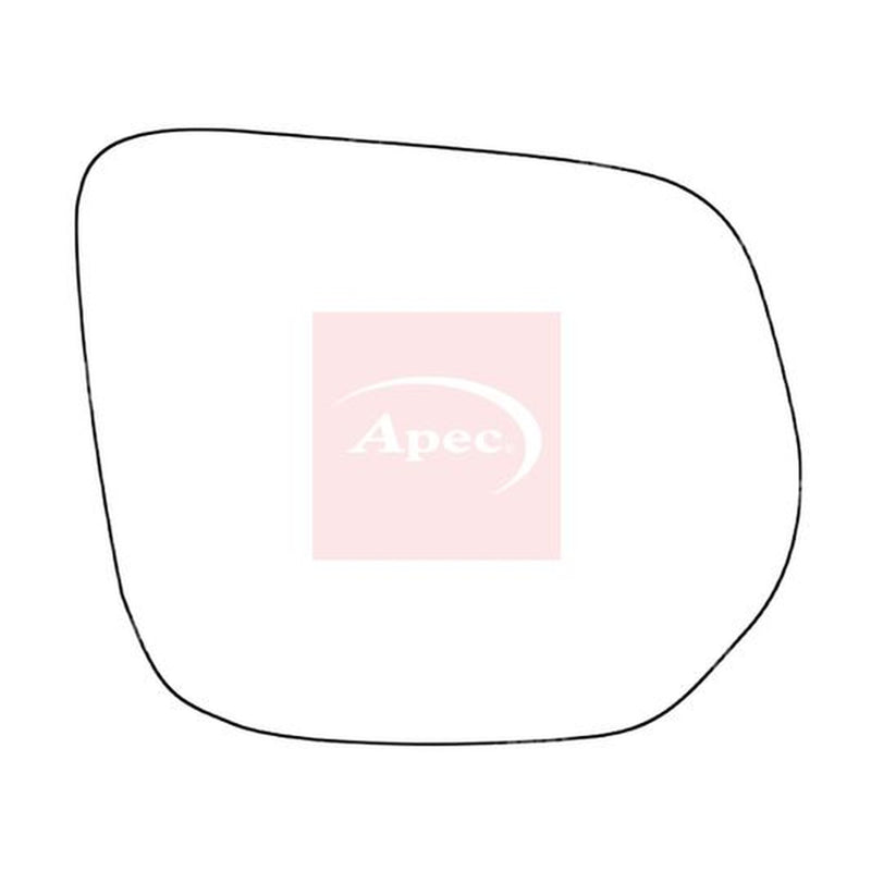 Apec Exterior Wing Mirror Glass Right fits Isuzu D-Max II 2012-2022 1.9 2.5
