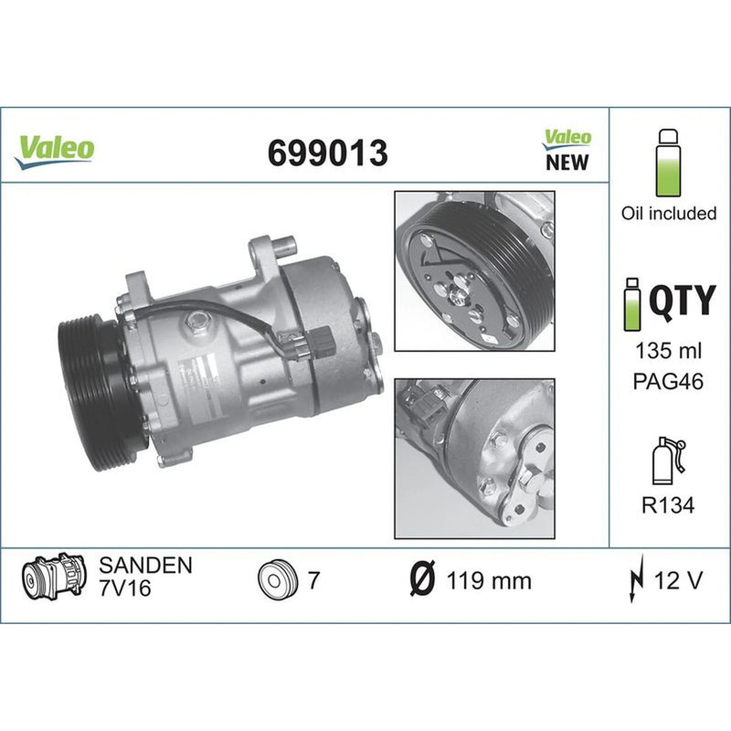 Valeo Air Conditioning Compressor 699013