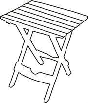 Quest Fleetwood slatted side Folding Camping Table Quest - Dynamic Drive