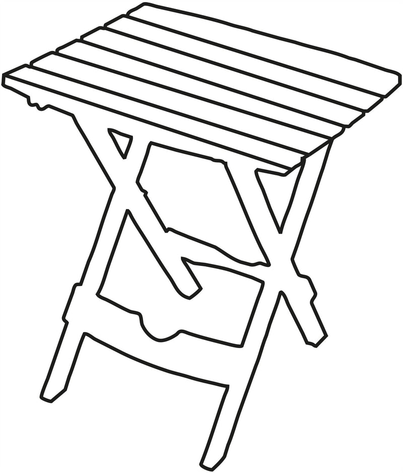 Quest Fleetwood slatted side Folding Camping Table Quest - Dynamic Drive