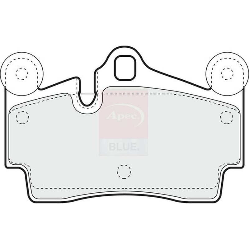 Apec Rear Brake Pad Set fits Audi Q7 2006-2015 3.0 3.6 4.2