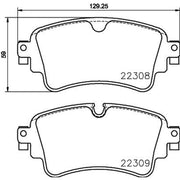 DON Rear Brake Pad Set fits Audi A4 Allroad B9 2016-2019 2.0 3.0