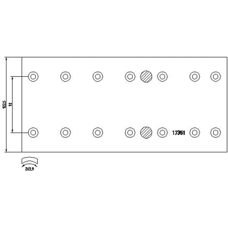 Textar Textar Cv Brake Lining Set 1735103