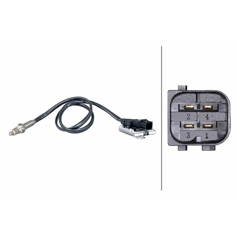 Hella NOx Nitrogen Oxide Sensor Exhaust Pin fits Mercedes-Benz MP5 2011 on