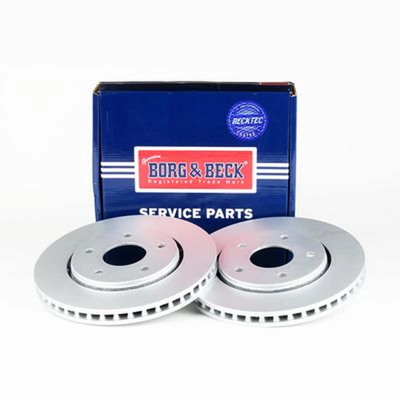 Borg & Beck Front Brake Vented Discs & Pads fits Dodge Journey 2008-2009 2.0 2.4