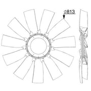 Mahle Radiator Cooling Fan Blade