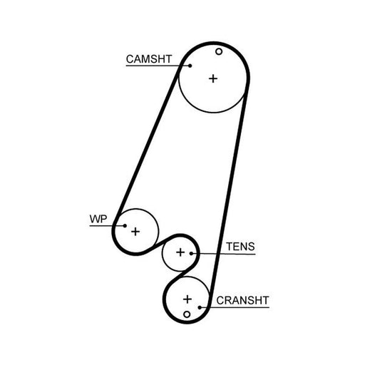Gates Timing Belt Cambelt 148 Teeth