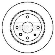 Borg & Beck 2 x Solid Brake Discs fits Chevrolet Epica 2005-2011 2.0 2.5