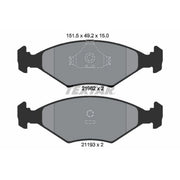 Textar Brake Pad Set 2196202