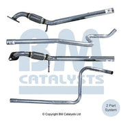 BM Catalysts Exhaust Pipe OD fits Ford Fiesta VI 2008-2017 1.25 1.4